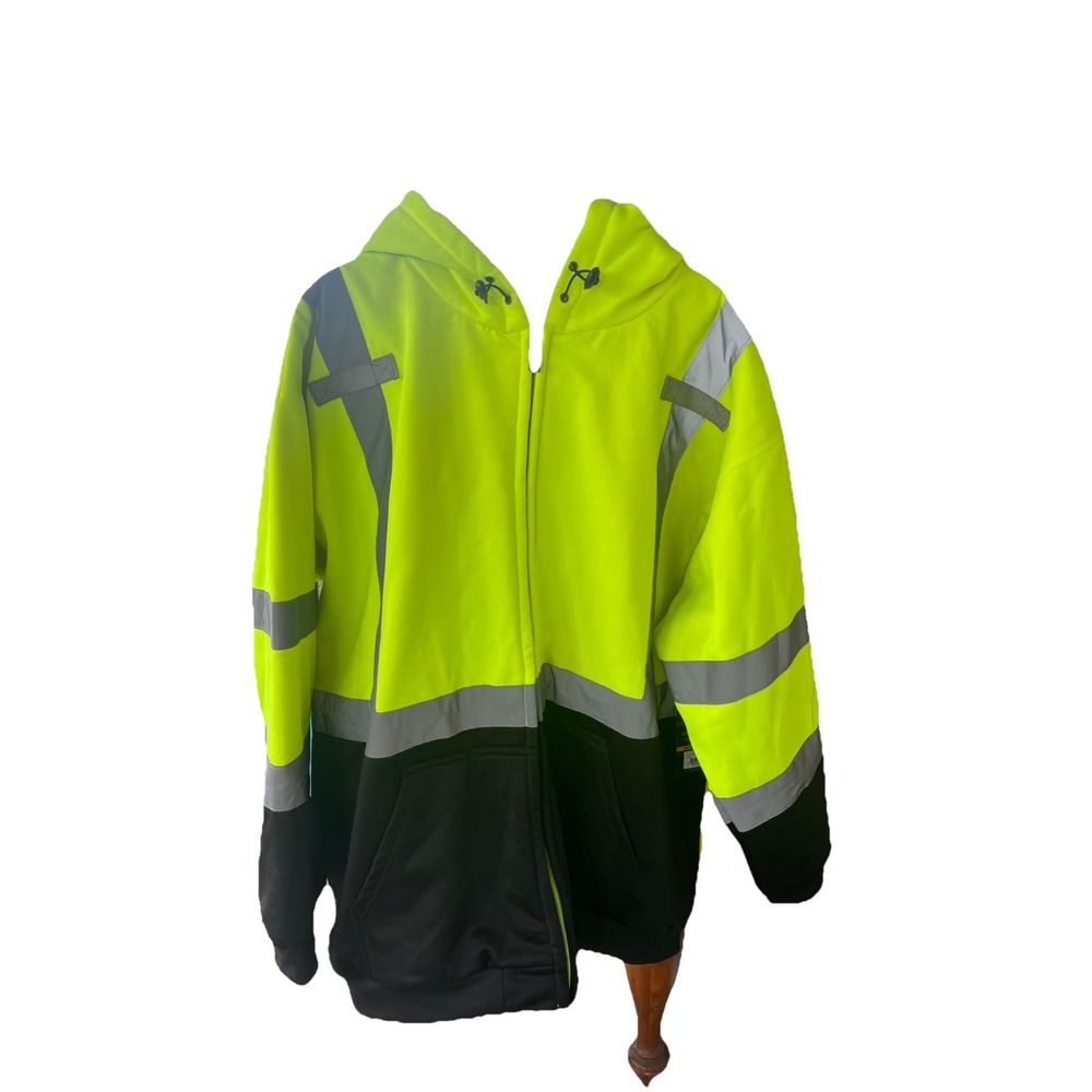 Utility Pro Hooded Full Zip Reflective Jacket Men's Size 4 XL New With Tags Work